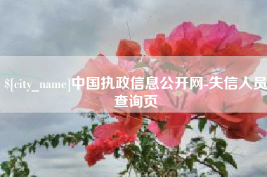 焦作中国执政信息公开网-失信人员查询页