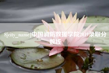 焦作中国消防救援学院2019录取分数线