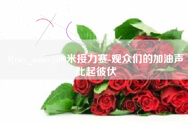 焦作500米接力赛-观众们的加油声此起彼伏