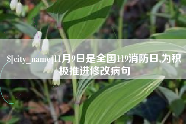 焦作11月9日是全国119消防日,为积极推进修改病句