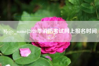 焦作2020年消防考试网上报名时间