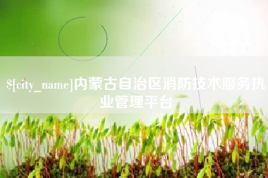 焦作内蒙古自治区消防技术服务执业管理平台