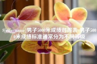 焦作男子5000米成绩对照表-男子5000米成绩标准通常分为不同等级