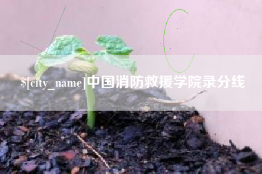 焦作中国消防救援学院录分线