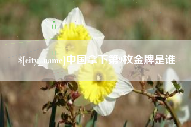 焦作中国拿下第9枚金牌是谁