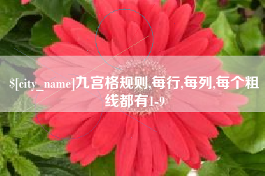 焦作九宫格规则,每行,每列,每个粗线都有1-9