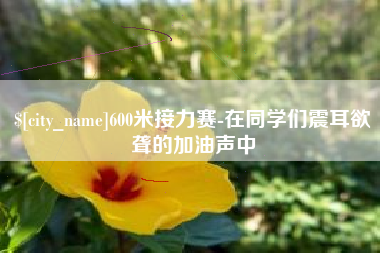 焦作600米接力赛-在同学们震耳欲聋的加油声中