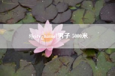 焦作男子 5000米