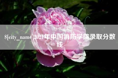 焦作2021年中国消防学院录取分数线