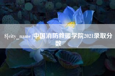 焦作中国消防救援学院2021录取分数