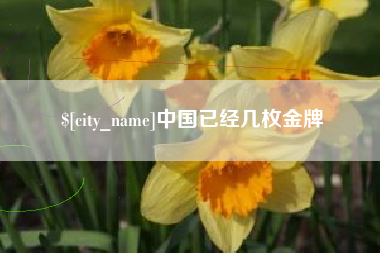 焦作中国已经几枚金牌