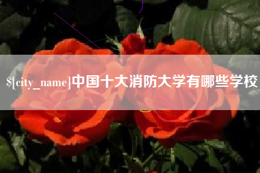 焦作中国十大消防大学有哪些学校