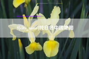 焦作纯白色中国地图