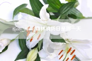 焦作森林消防日是哪一天