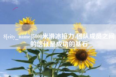 焦作5000米滑冰接力-团队成员之间的信任是成功的基石