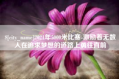 焦作2021年5000米比赛-激励着无数人在追求梦想的道路上勇往直前