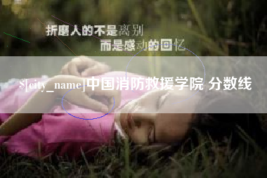 焦作中国消防救援学院 分数线