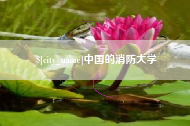焦作中国的消防大学