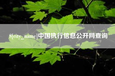 焦作中国执行信息公开网查询