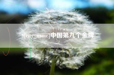焦作中国第九个金牌
