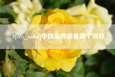 焦作中国金牌都是哪个项目