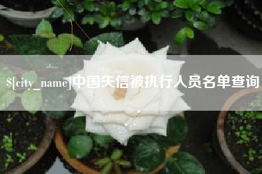焦作中国失信被执行人员名单查询