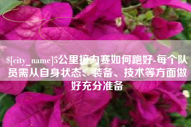 焦作5公里接力赛如何跑好-每个队员需从自身状态、装备、技术等方面做好充分准备