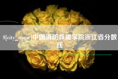 焦作中国消防救援学院浙江省分数线