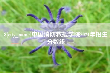 焦作中国消防救援学院2024年招生分数线