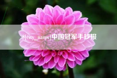 焦作中国冠军手抄报