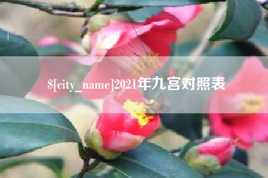 焦作2021年九宫对照表