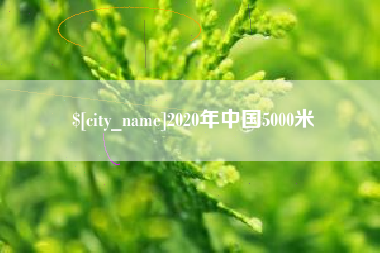 焦作2020年中国5000米
