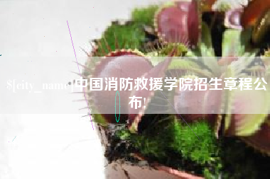 焦作中国消防救援学院招生章程公布!